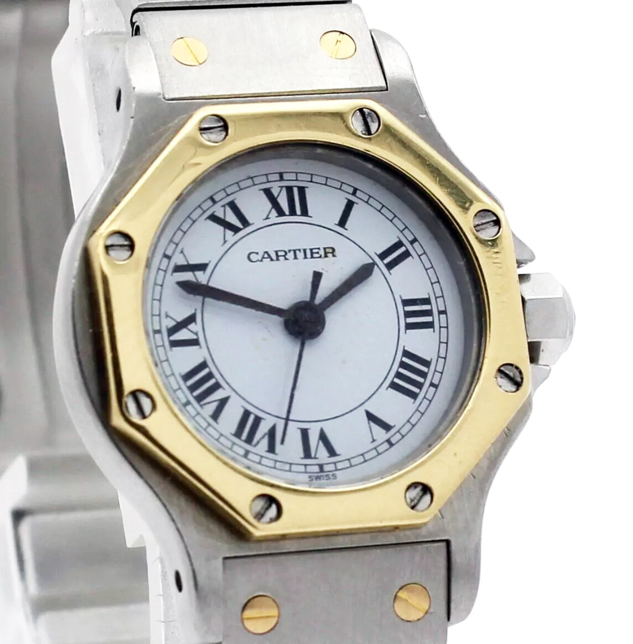 CARTIER SANTOS OCTAGON 0907, AUTOMATIC, 25.00 MM , New unused Vintage watch, Made in Switzerland