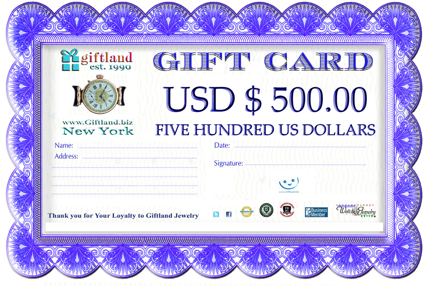 Giftland Gift Card