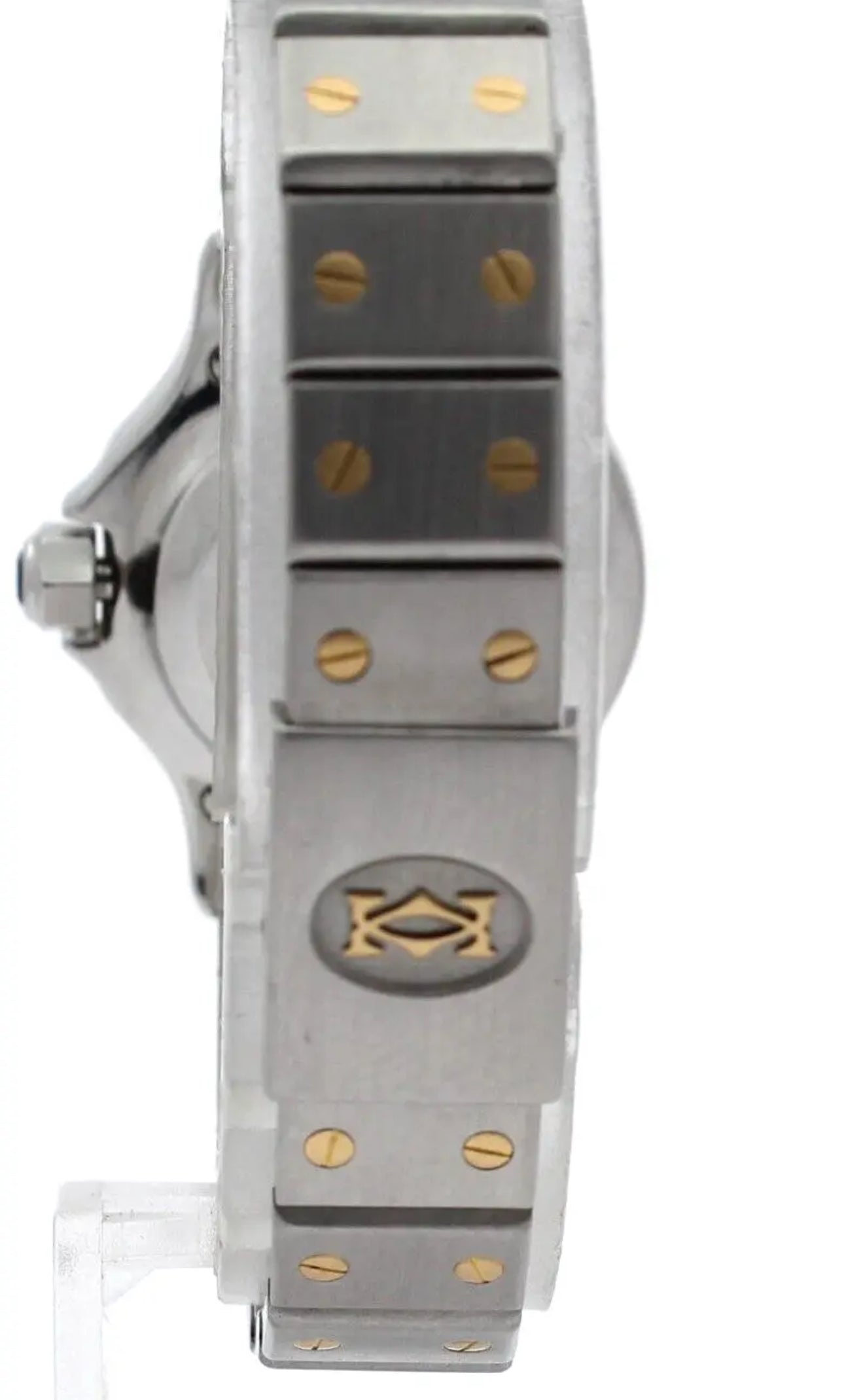 SANTOS DE CARTIER, QUARTZ, 27.00 MM Round, Quartz, Nearly unused Vintage watch, Made in Switzerland