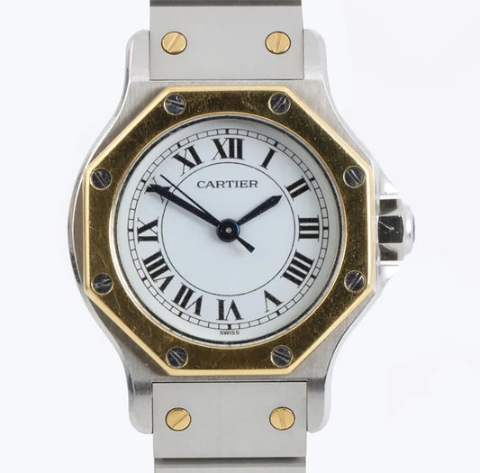 CARTIER SANTOS OCTAGONAL 0907, AUTOMATIC, 25.00 MM , New unused Vintage watch, Made in Switzerland