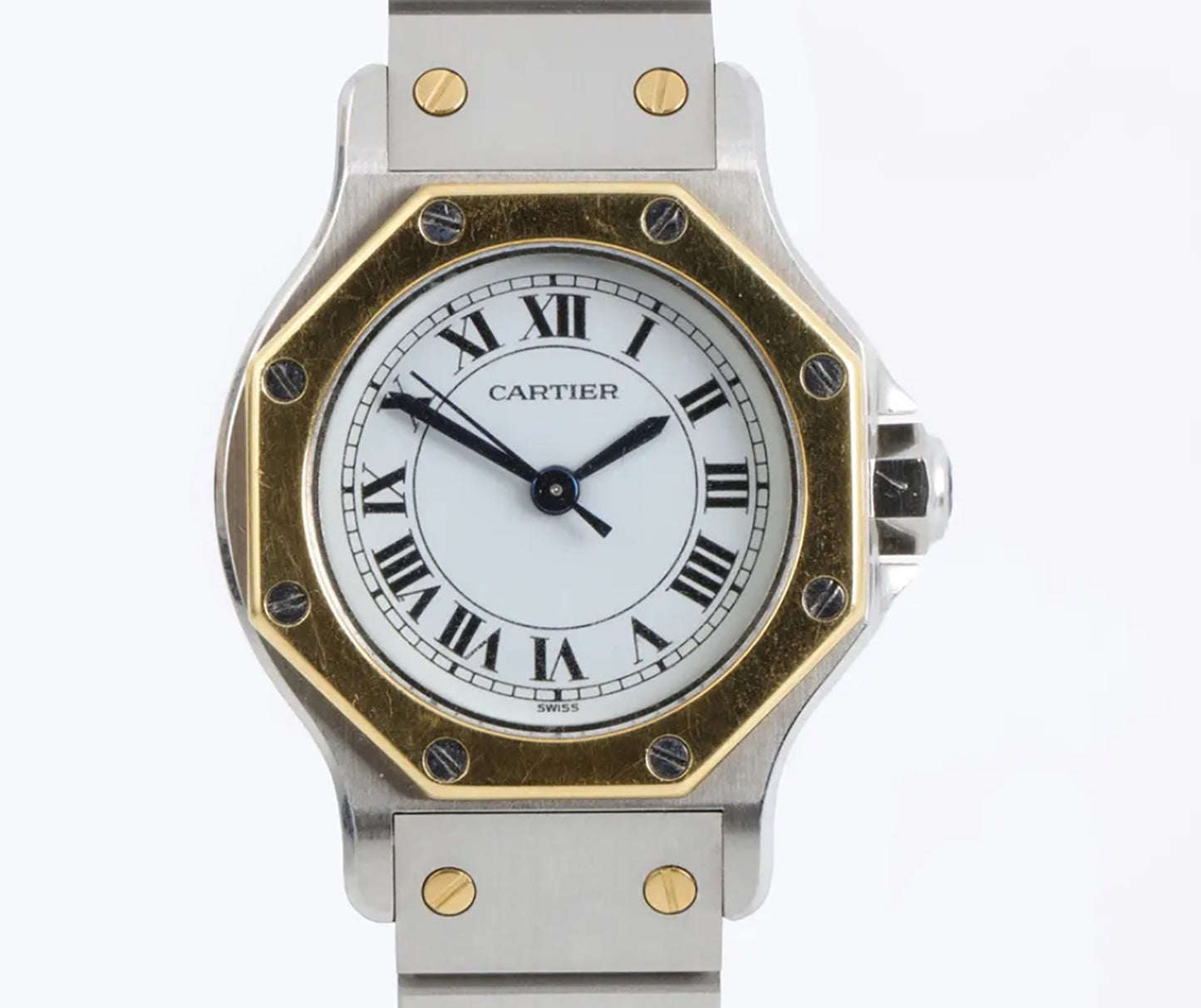 CARTIER SANTOS OCTAGON 0907, AUTOMATIC, 25.00 MM , New unused Vintage watch, Made in Switzerland
